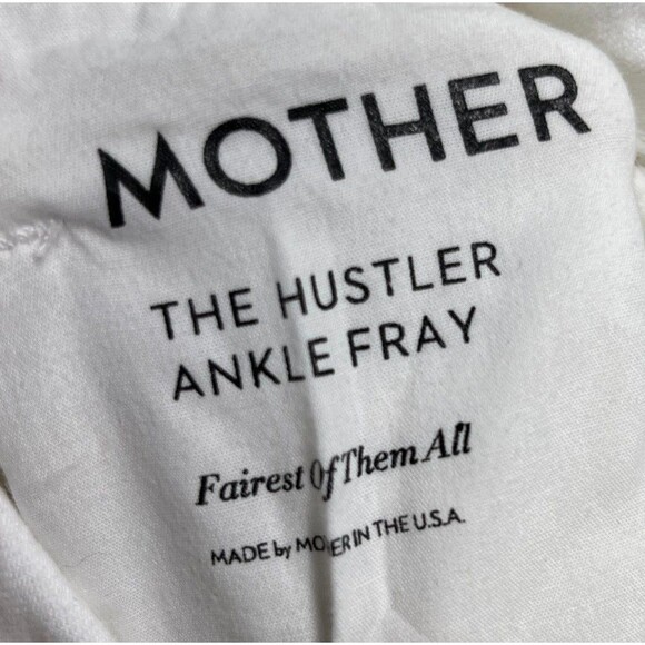 Mother Jeans Women's Size 28 The Hustler Ankle Fray Cotton Blend - Picture 7 of 9